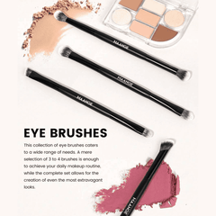 MAANGE 10Pcs Professional Dual-Ended Makeup Brush Set + Cosmetics Bag Makeup Tools - XOXO cosmetics