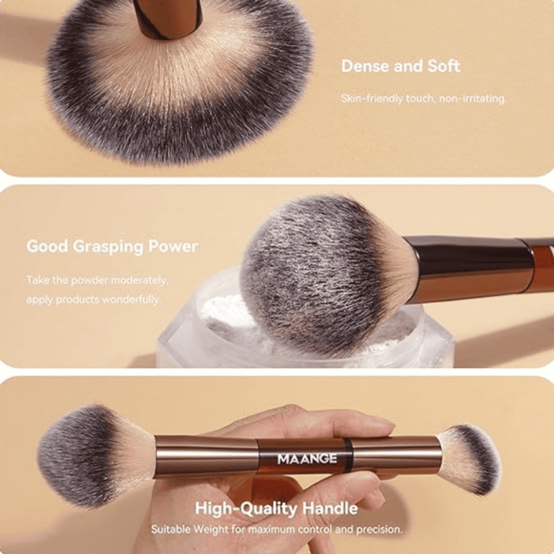 MAANGE 13Pcs Makeup Brush Set + Cosmetics Bag Makeup Tools - XOXO cosmetics