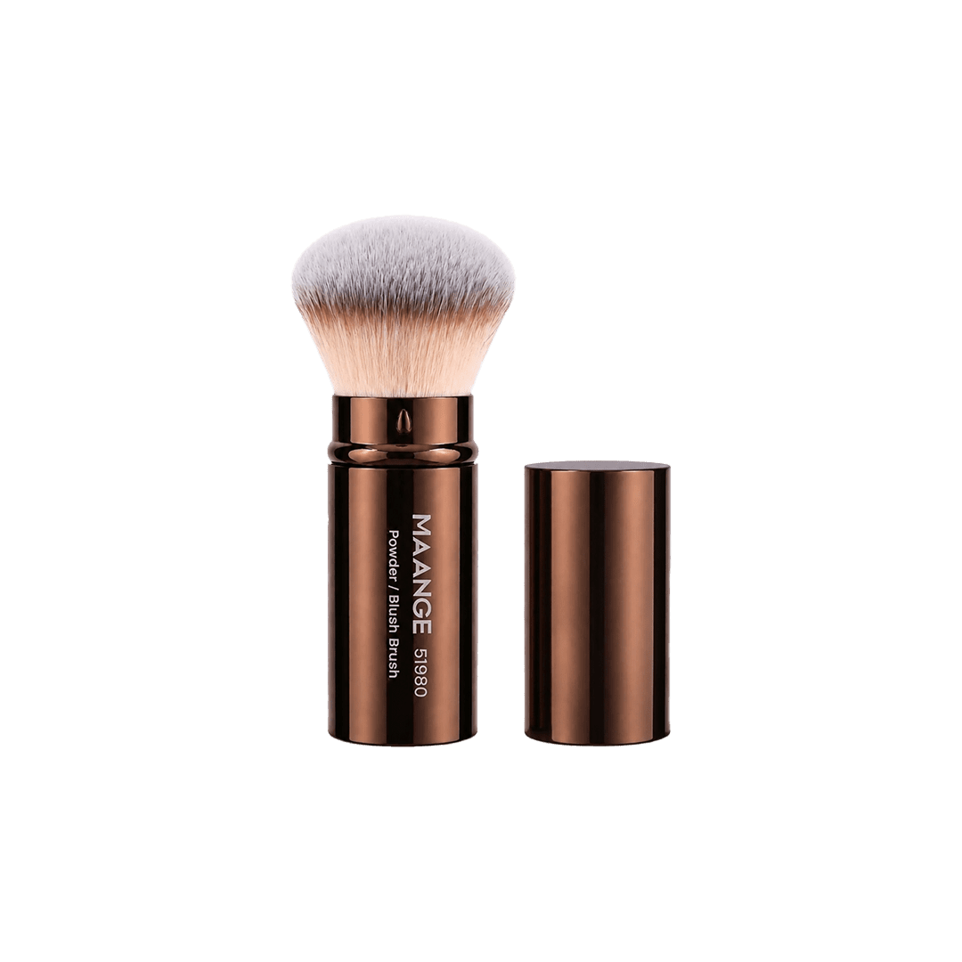 MAANGE 1Pc Professional Round Retractable Makeup Brush Makeup Tools - XOXO cosmetics