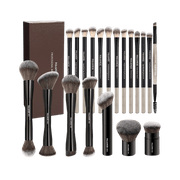 MAANGE 20Pcs Professional Makeup Brushes + 1pc Powder Puff Balck Makeup Tools - XOXO cosmetics