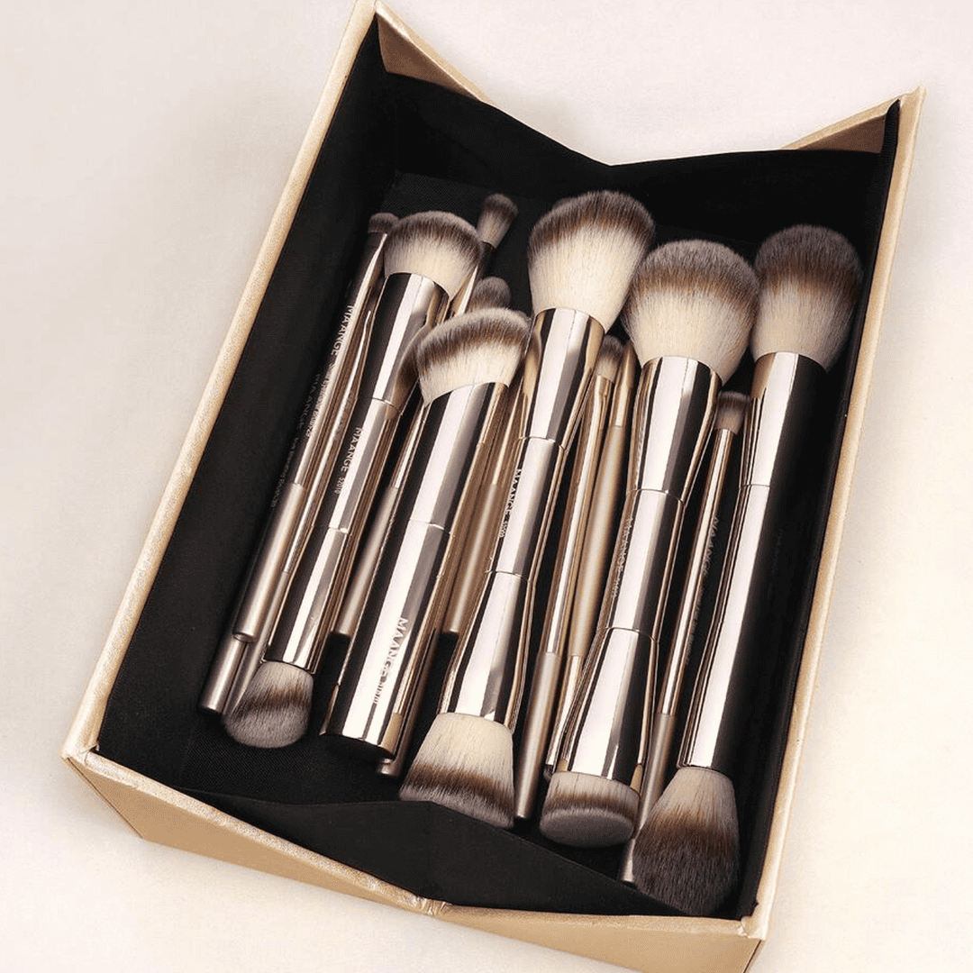 MAANGE 20Pcs Professional Makeup Brushes + 1pc Powder Puff Makeup Tools - XOXO cosmetics