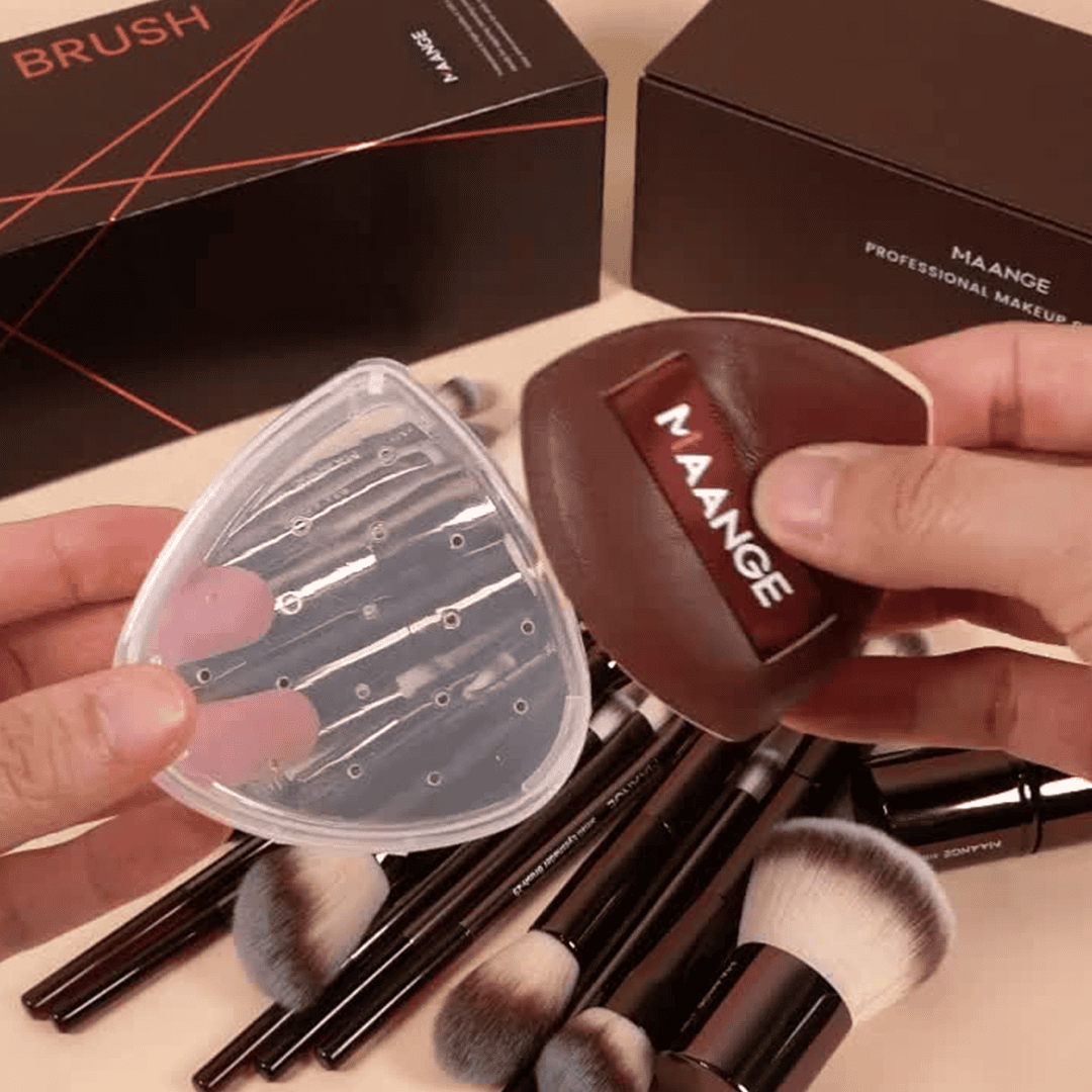 MAANGE 20Pcs Professional Makeup Brushes + 1pc Powder Puff Makeup Tools - XOXO cosmetics