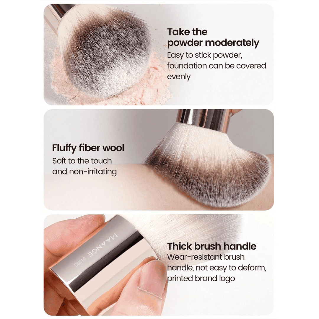 MAANGE 20Pcs Professional Makeup Brushes + 1pc Powder Puff Makeup Tools - XOXO cosmetics