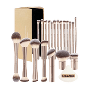 MAANGE 20Pcs Professional Makeup Brushes + 1pc Powder Puff Makeup Tools - XOXO cosmetics