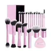 MAANGE 20Pcs Professional Makeup Brushes + 1pc Powder Puff Makeup Tools - XOXO cosmetics