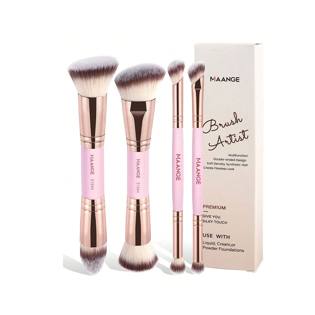 MAANGE 4Pcs Makeup Brush Set - Random Color Makeup Tools - XOXO cosmetics