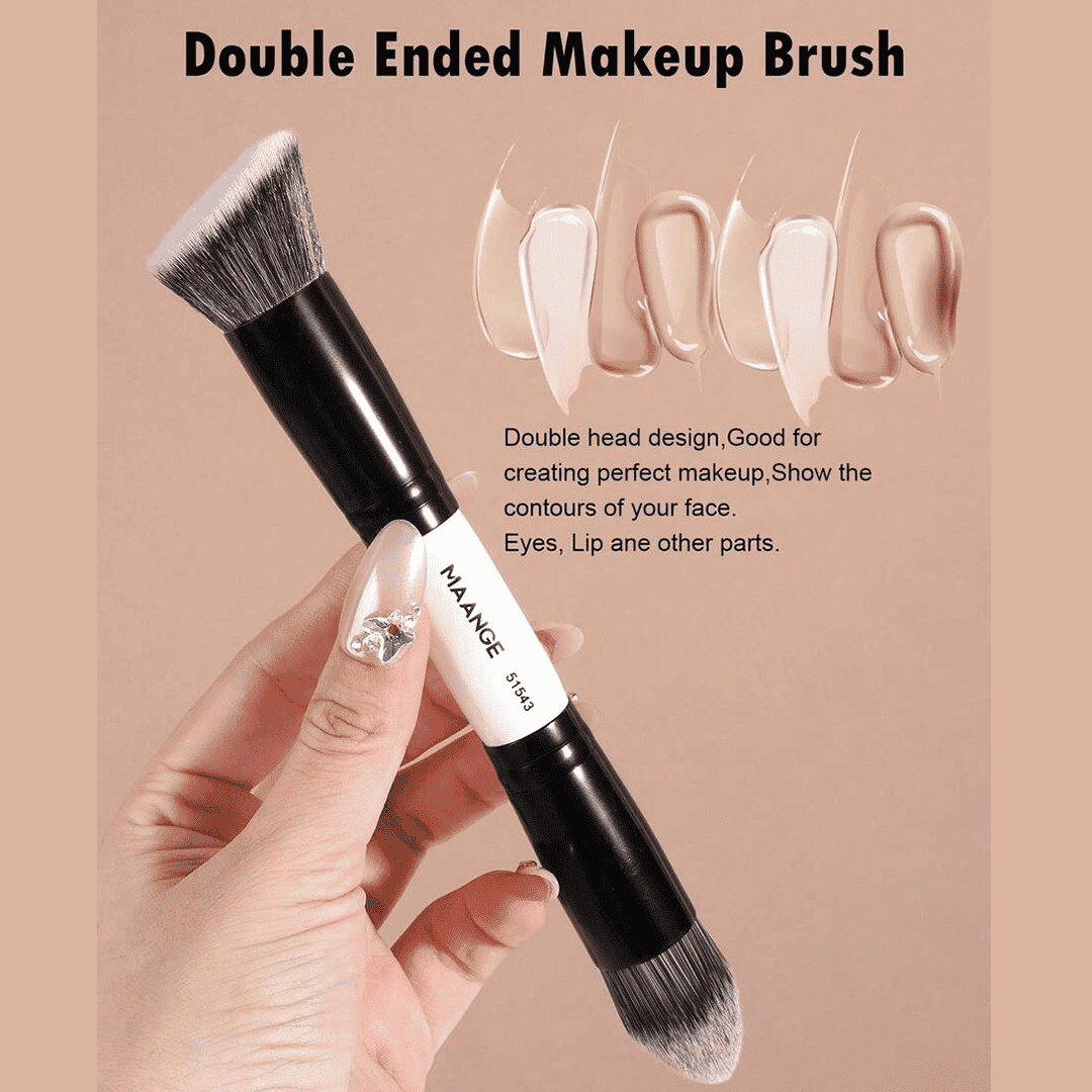 MAANGE 4pcs Professional Dual-Ended Makeup Brush Set Makeup Tools - XOXO cosmetics