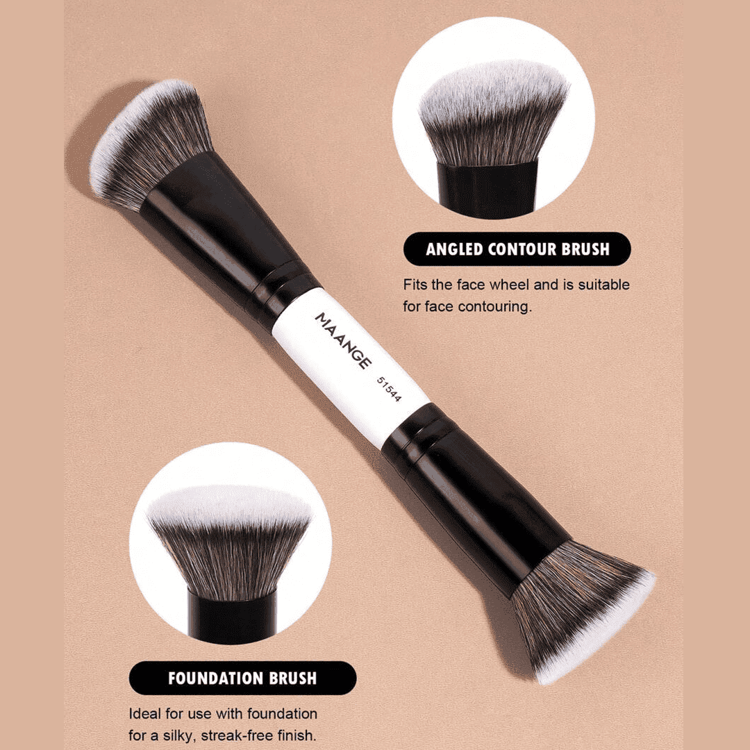 MAANGE 4pcs Professional Dual-Ended Makeup Brush Set Makeup Tools - XOXO cosmetics