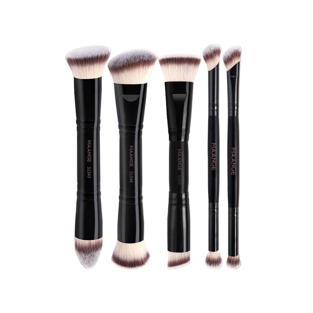 MAANGE 5Pcs Double-Ended Makeup Brush Set Makeup Tools - XOXO cosmetics