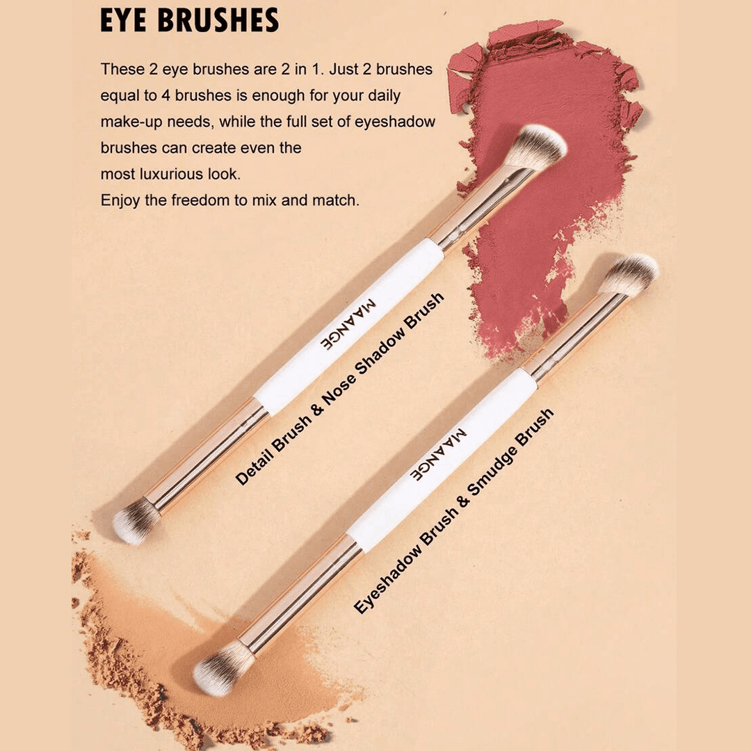MAANGE 5Pcs Professional Facial Double-Ended Makeup Brush Set - Style 4 Makeup Tools - XOXO cosmetics