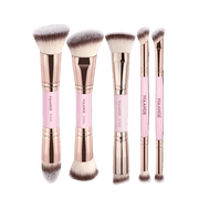 MAANGE 5Pcs Professional Facial Double-Ended Makeup Brush Set Makeup Tools - XOXO cosmetics