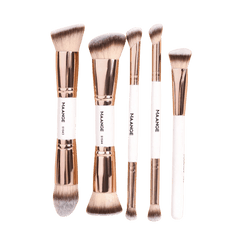 MAANGE 5Pcs Professional Facial Double-Ended Makeup Brush Set - Style 4 Makeup Tools - XOXO cosmetics
