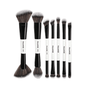 MAANGE 7Pcs Double Headed Soft Natural Synthetic Hair Cosmetic Brush Set Makeup Tools - XOXO cosmetics