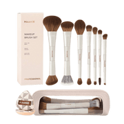 MAANGE 7Pcs Makeup Brushes + 2 Powder Puffs + 1 Makeup Bag Makeup Tools - XOXO cosmetics