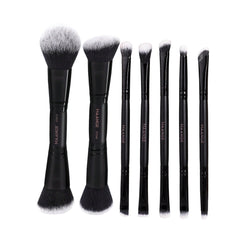 MAANGE 7pcs Professional Aluminum Dual-Ended Makeup Brush Set Makeup Tools - XOXO cosmetics