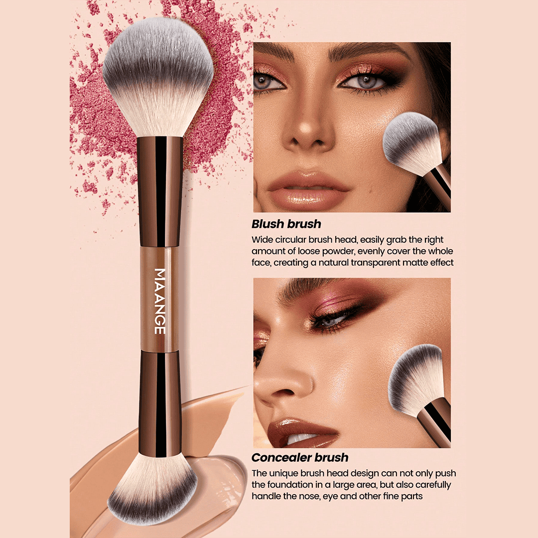 MAANGE 7pcs Professional Dual-Ended Makeup Brush Set Makeup Tools - XOXO cosmetics