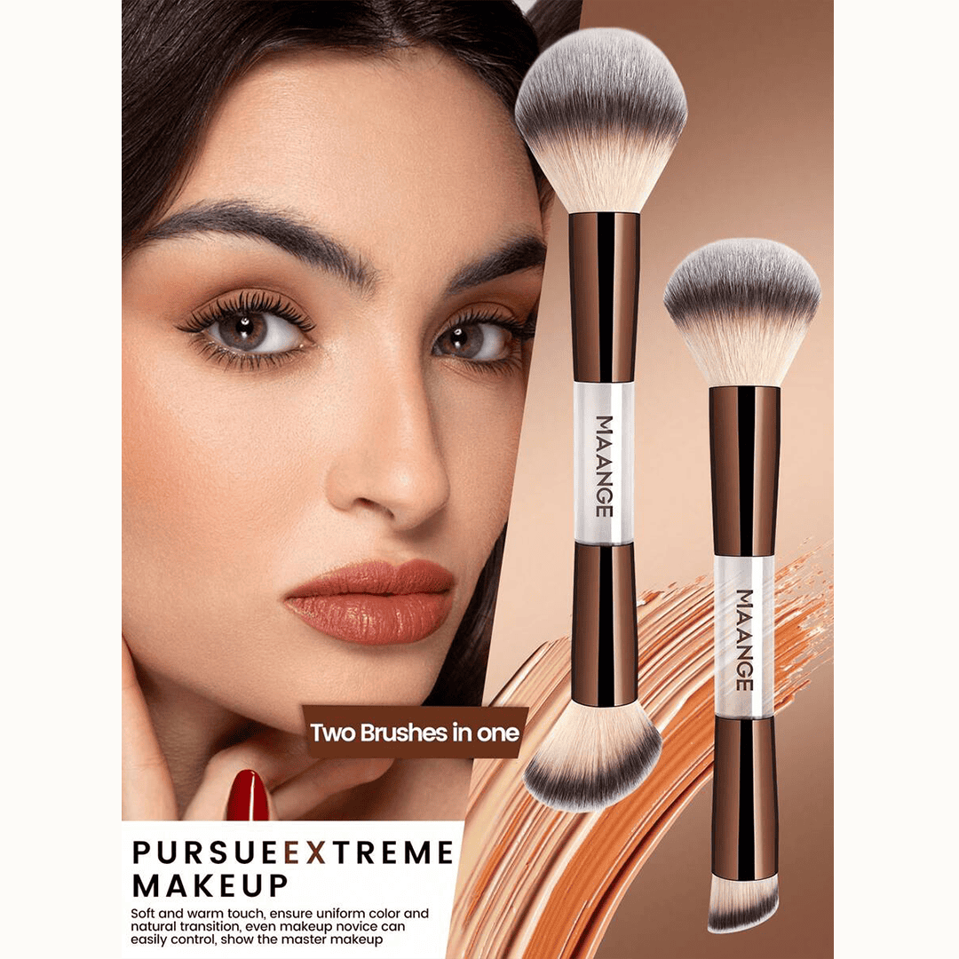 MAANGE 7pcs Professional Dual-Ended Makeup Brush Set Makeup Tools - XOXO cosmetics