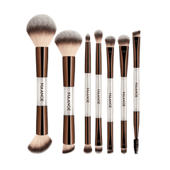 MAANGE 7pcs Professional Dual-Ended Makeup Brush Set Makeup Tools - XOXO cosmetics