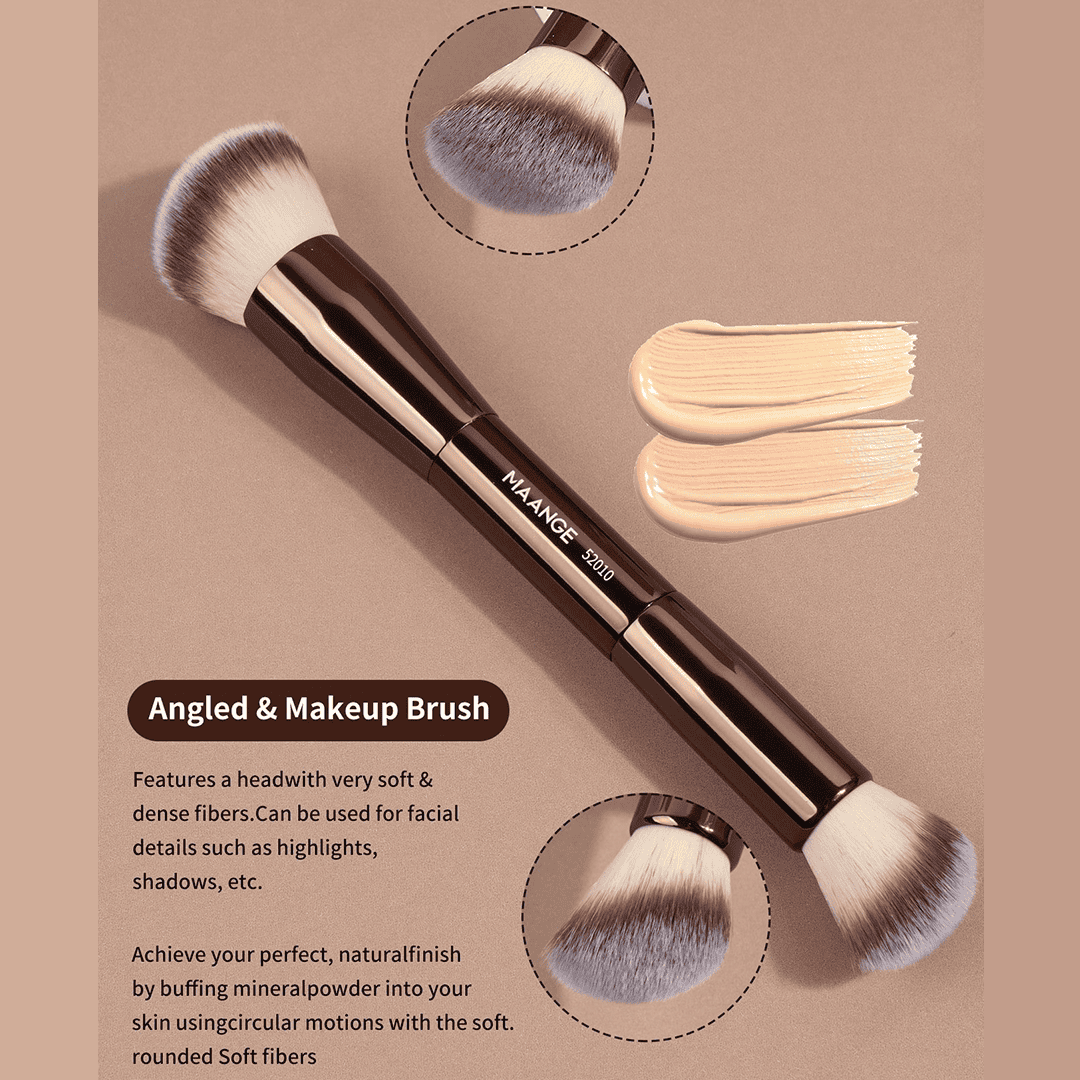 MAANGE 7pcs Professional Dual-Ended Makeup Brush Set Makeup Tools - XOXO cosmetics