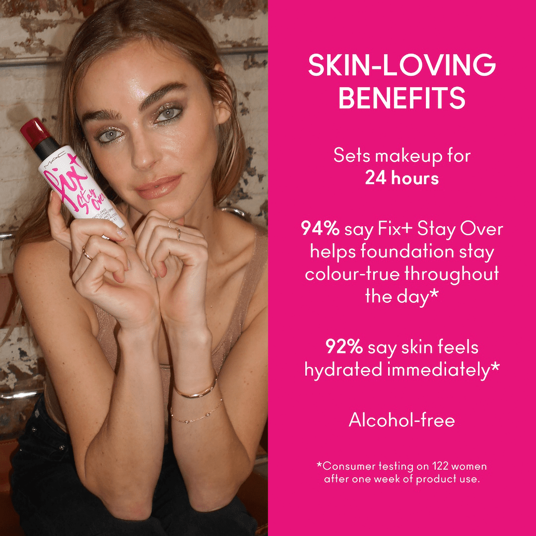 MAC Fix+ Stay Over Alcohol-Free 24H Setting Spray - 100ml Setting & Fixing Spray - XOXO cosmetics