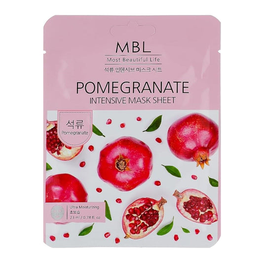 MBL Pomegranate Ultra Moisturizing Intensive Mask Sheet Face Mask - XOXO cosmetics