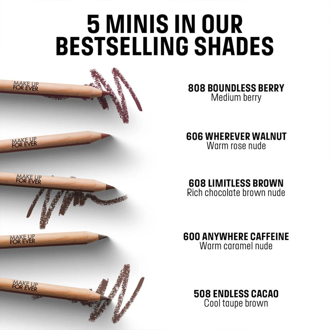 Make Up For Ever Mini Artist Color Lip Pencils Set Makeup Set - XOXO cosmetics