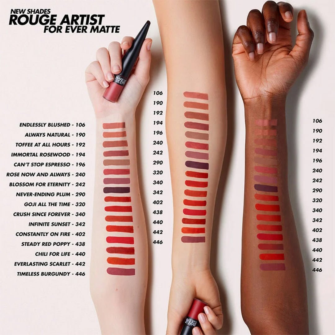 Make Up For Ever Rouge Artist For Ever Matte - 196 Can't Stop Espresso Liquid Lipstick - XOXO cosmetics