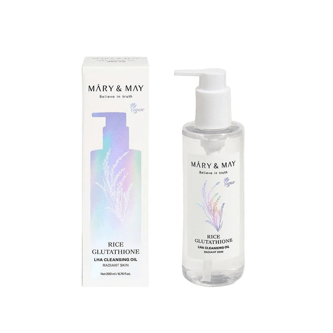 Mary & May Rice Glutathione LHA Cleansing Oil - 200ml Cleanser - XOXO cosmetics