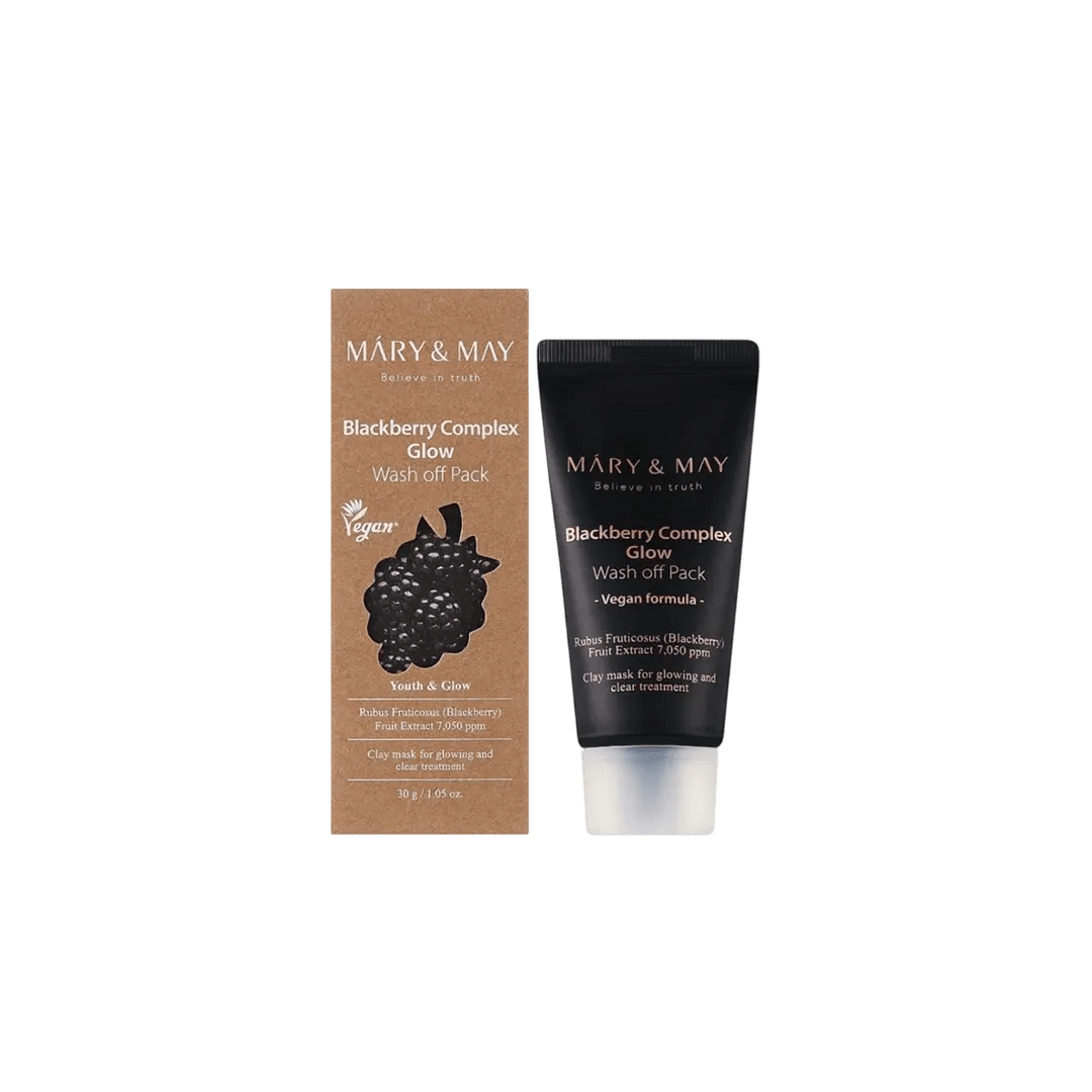 Mary & May Vegan Blackberry Complex Glow Wash Off Pack - 30g Skin Care Masks & Peels - XOXO cosmetics