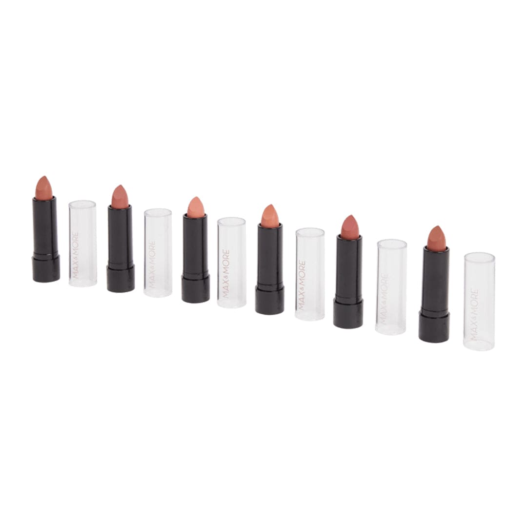 Max & More NUDES Lipstick Collection - 6Pcs Lip Kit - XOXO cosmetics