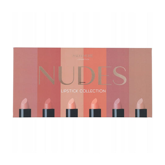 Max & More NUDES Lipstick Collection - 6Pcs Lip Kit - XOXO cosmetics