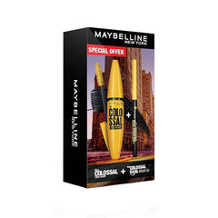 Maybelline Special Offer - The Colossal 100% Black Mascara + The Colossal Kajal Argan Oil Mascara Set - XOXO cosmetics