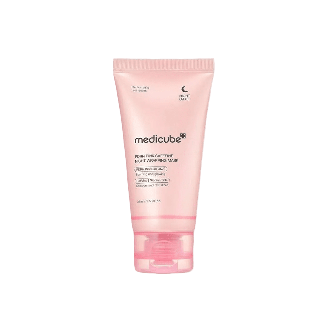 Medicube PDRN Pink Caffeine Night Wrapping Mask - 75ml Face Mask - XOXO cosmetics