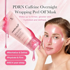 Medicube PDRN Pink Caffeine Night Wrapping Mask - 75ml Face Mask - XOXO cosmetics