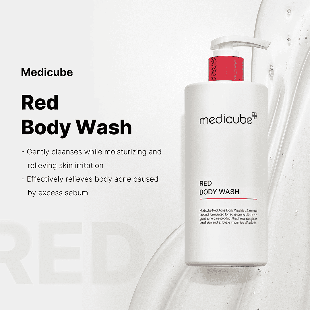 Medicube Red Acne Body Wash - 400g Shower Gel - XOXO cosmetics