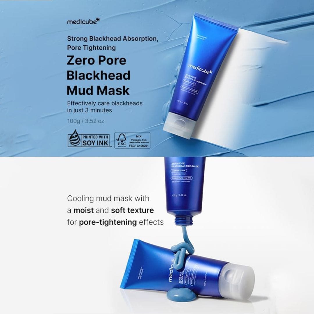 Medicube Zero Pore Blackhead MUD Mask - 100g Face Mask - XOXO cosmetics