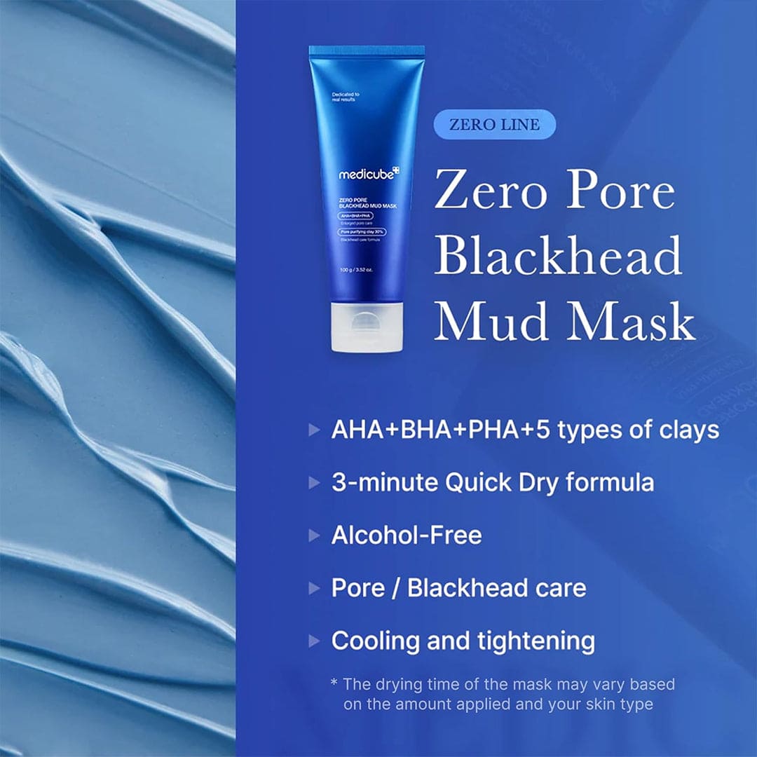 Medicube Zero Pore Blackhead MUD Mask - 100g Face Mask - XOXO cosmetics