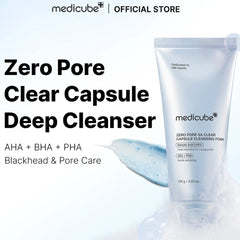 Medicube Zero Pore Sa Clear Capsule Cleansing Foam - 120g Cleanser - XOXO cosmetics