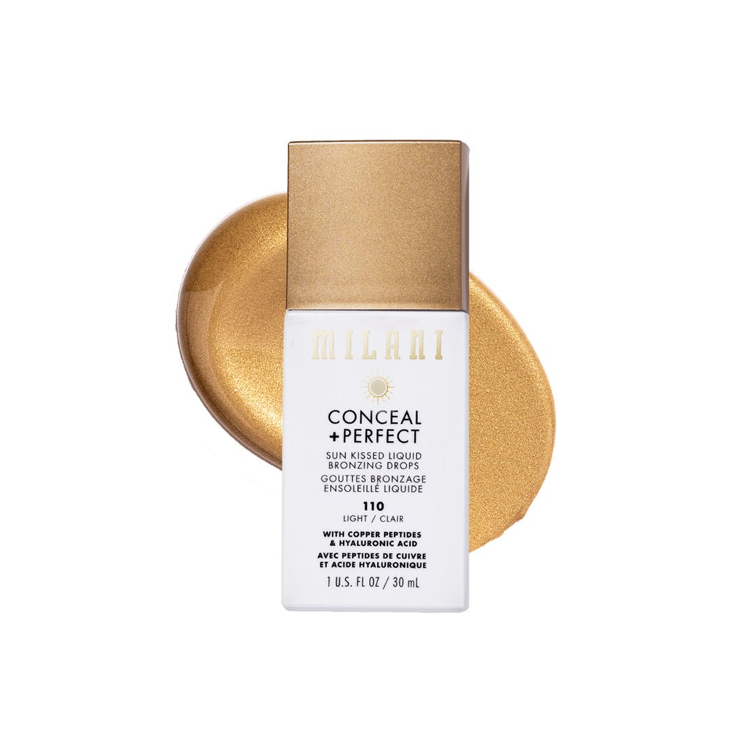 Milani Conceal + Perfect Sun Kissed Liquid Bronzing Drops Bronzer - XOXO cosmetics