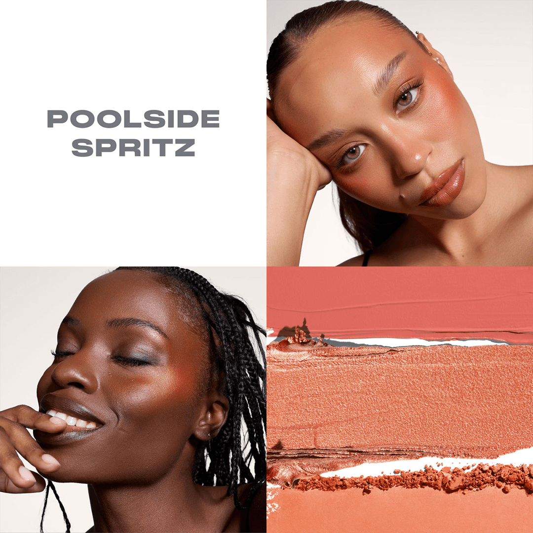 Morphe Cheek Thrills Multi-Finish Face Trio Face Palette - XOXO cosmetics