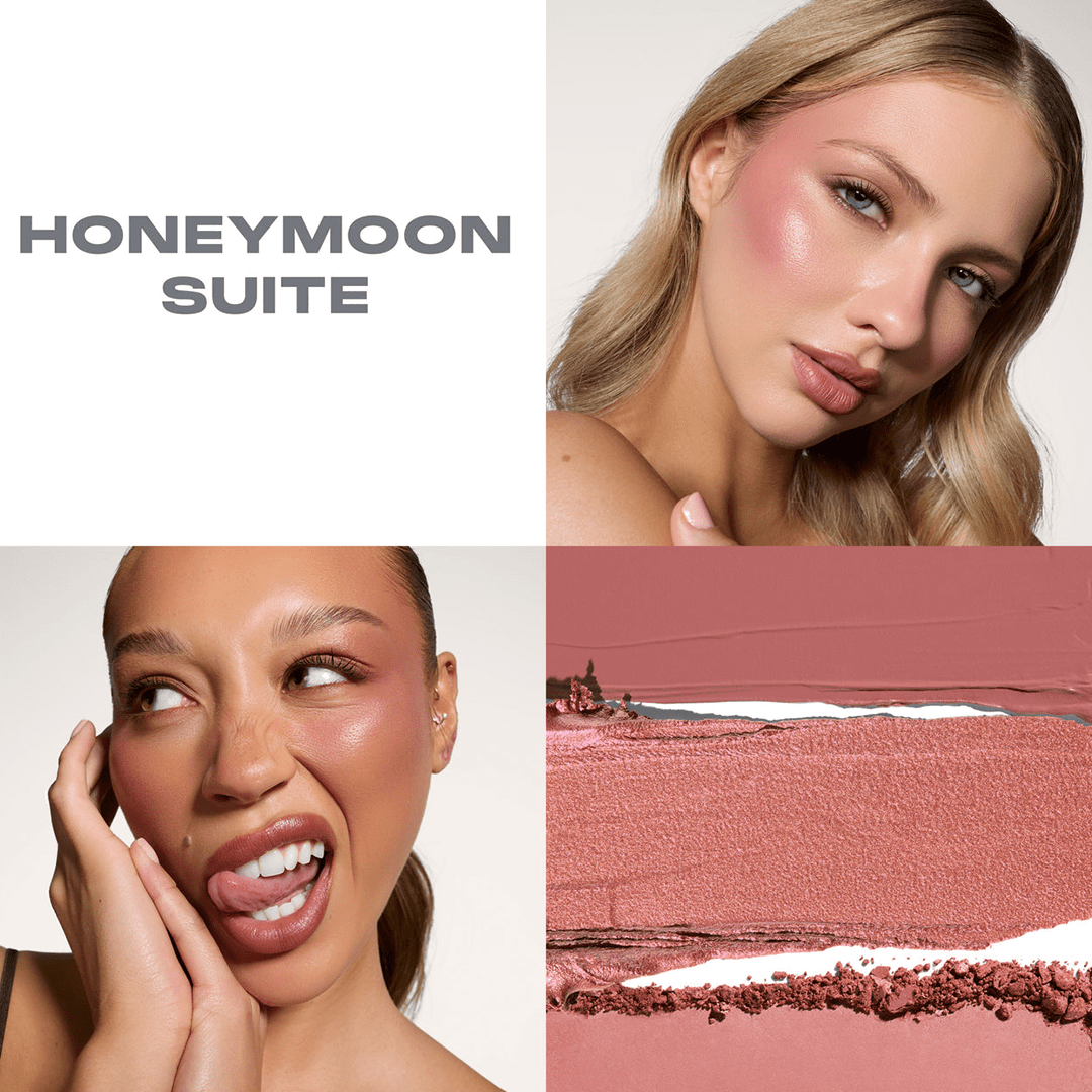 Morphe Cheek Thrills Multi-Finish Face Trio Face Palette - XOXO cosmetics