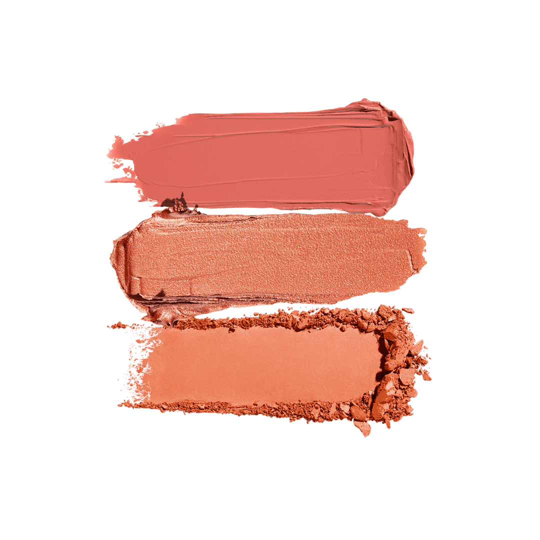 Morphe Cheek Thrills Multi-Finish Face Trio Face Palette - XOXO cosmetics
