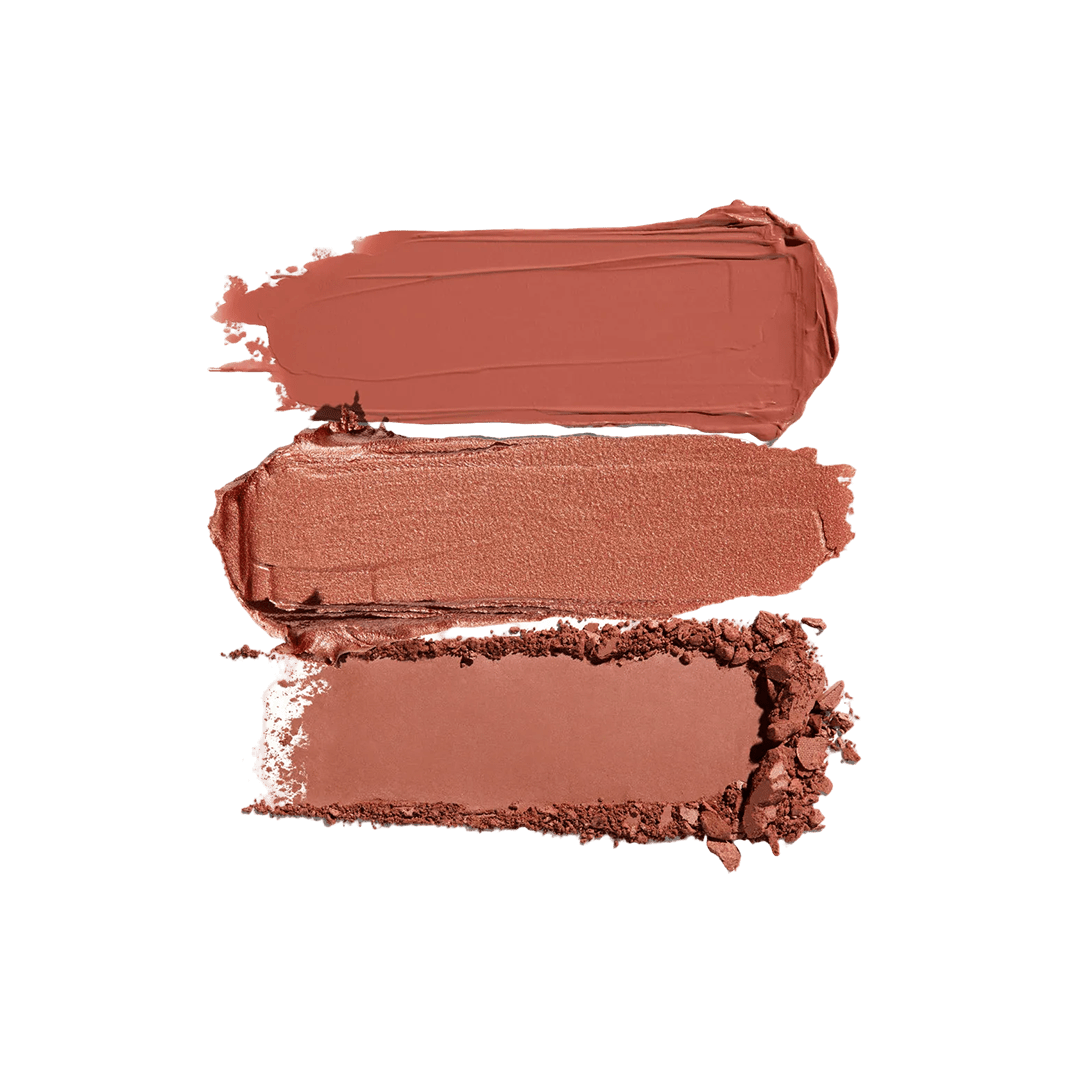 Morphe Cheek Thrills Multi-Finish Face Trio Face Palette - XOXO cosmetics