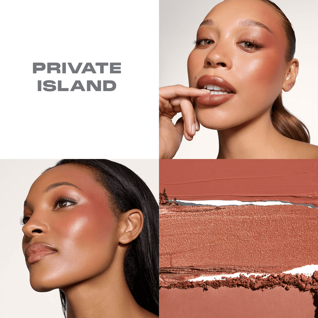 Morphe Cheek Thrills Multi-Finish Face Trio Face Palette - XOXO cosmetics
