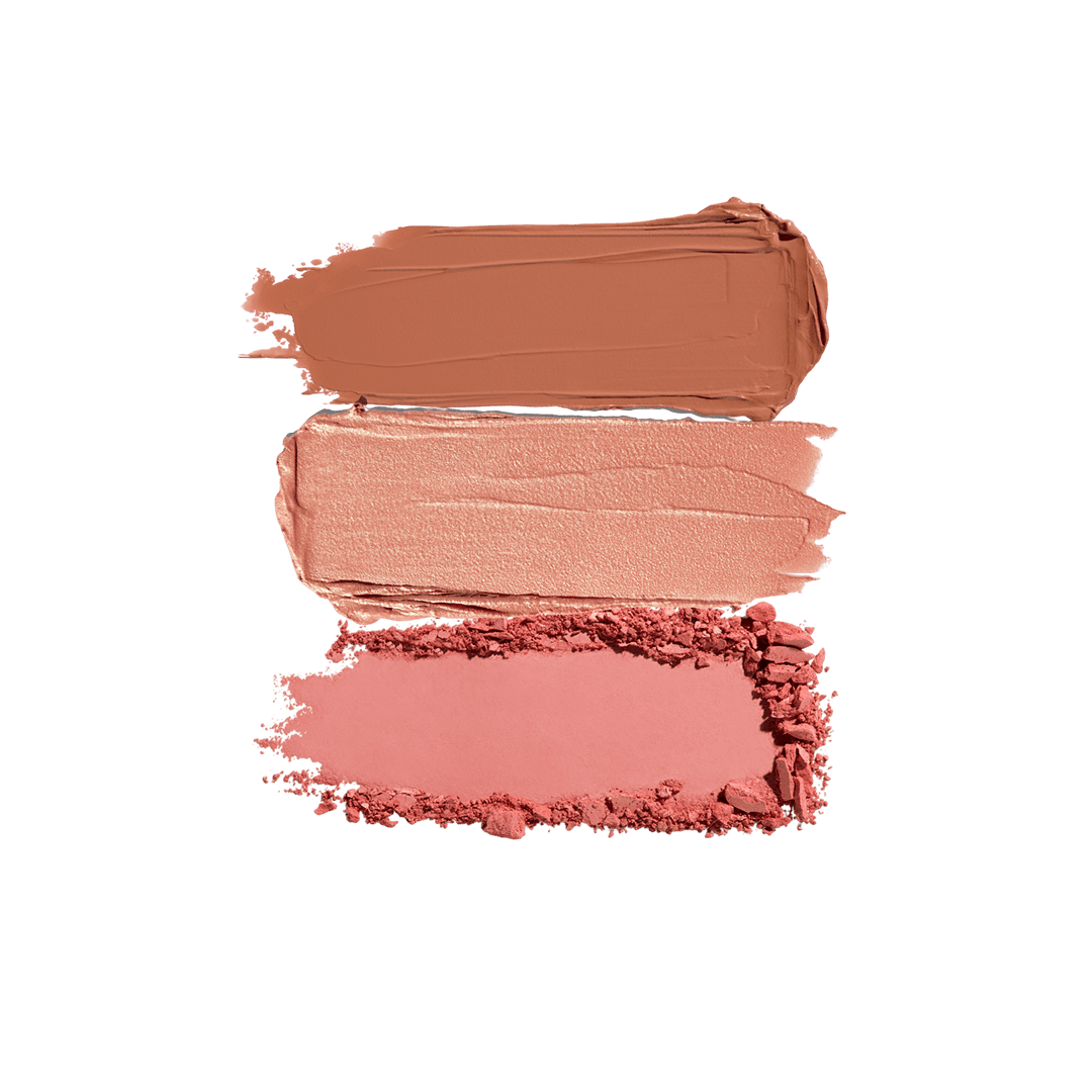 Morphe Cheek Thrills Multi-Finish Face Trio Face Palette - XOXO cosmetics