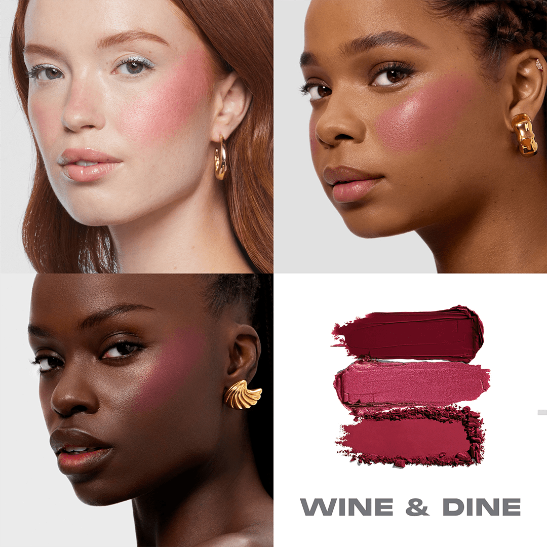 Morphe Cheek Thrills Multi-Finish Face Trio Face Palette - XOXO cosmetics