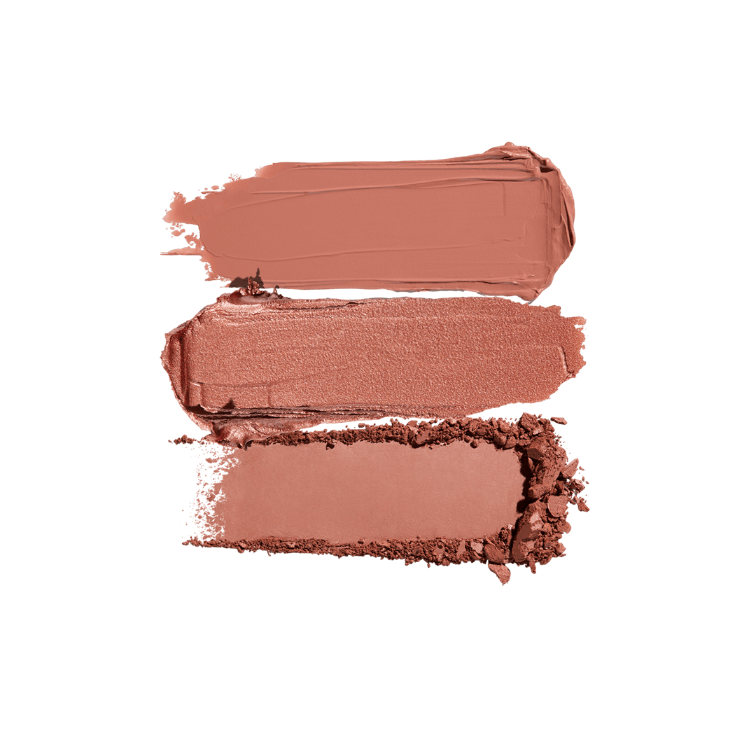 Morphe Cheek Thrills Multi-Finish Face Trio Face Palette - XOXO cosmetics