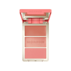 Morphe Cheek Thrills Multi-Finish Face Trio Face Palette - XOXO cosmetics