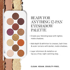 Morphe Ready For Anything 12-Pan Eyeshadow Palette Eyeshadow - XOXO cosmetics