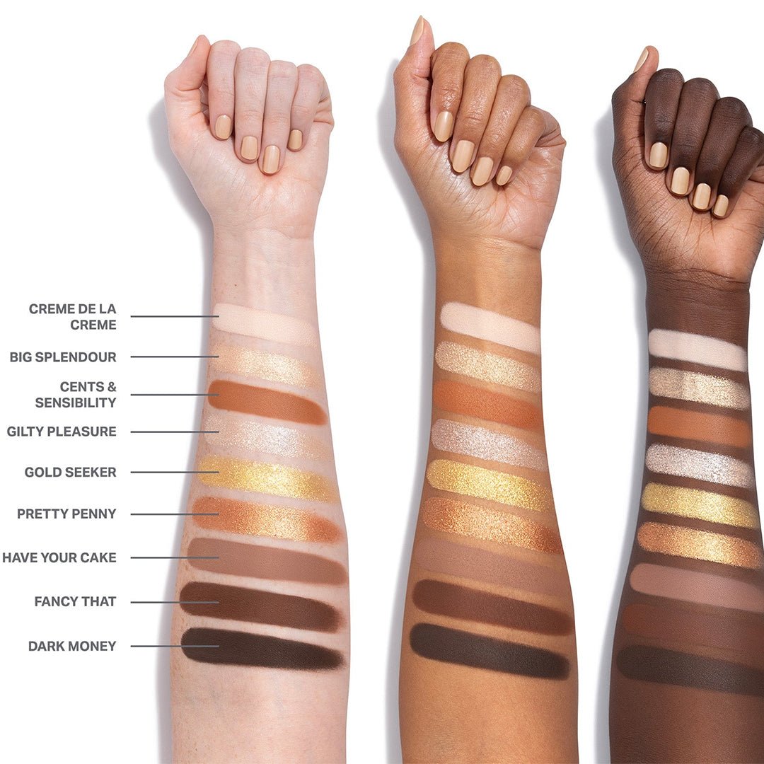 Morphe Rich & Foiled Artistry Palette - Gold Seeker Eyeshadow - XOXO cosmetics